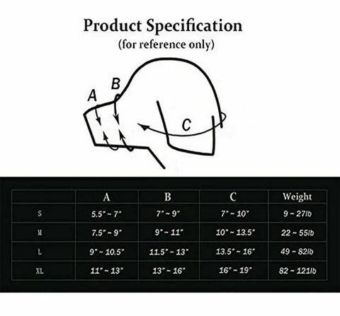 Dog Muzzle with Breathable Bite Guard