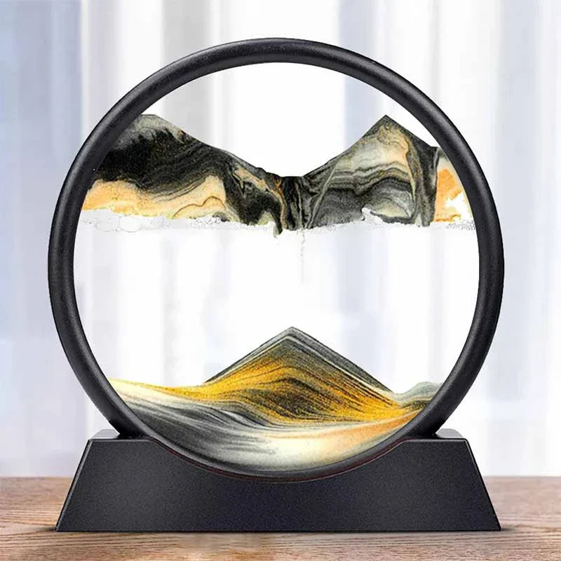 3D Hourglass Temporal Mirage Moving Landscape